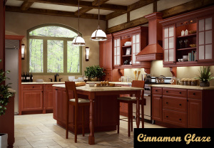 cinnamon glaze kitchen cabinets