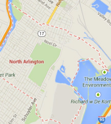 north arlington NJ map