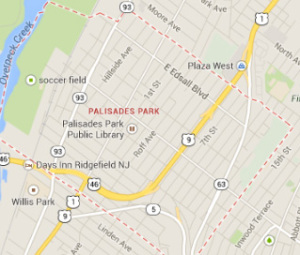 map of palisades park NJ