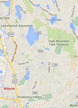 wayne NJ map